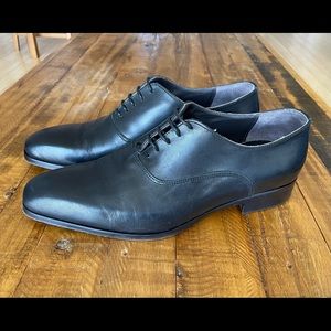 Black Leather Classic Elegant Dress Shoes for Work or Event